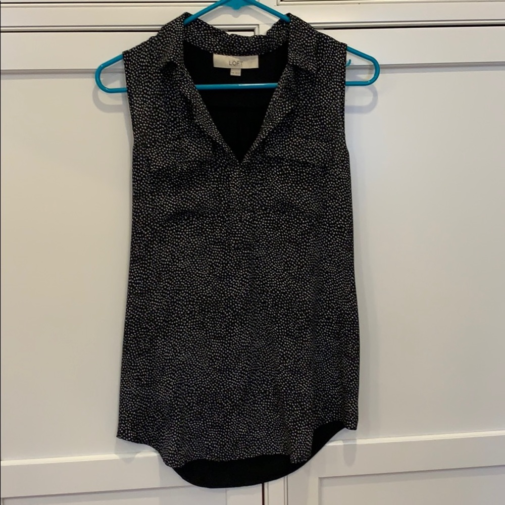 Maternity sleeveless blouse from the Loft
